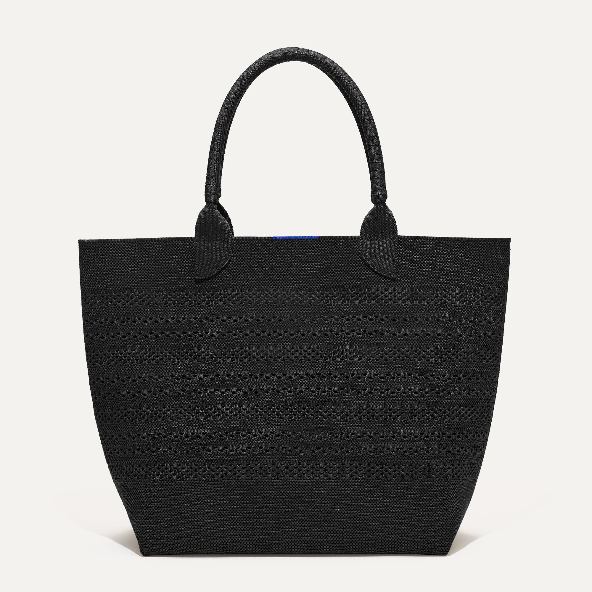 The Lightweight Tote   Black Crochet
