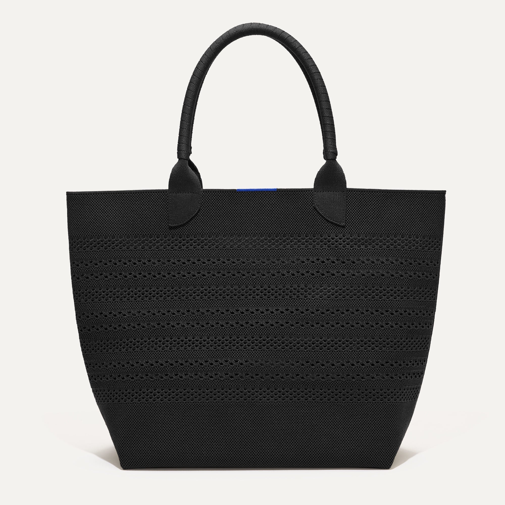 Alternative view of The Lightweight Tote   Black Crochet
