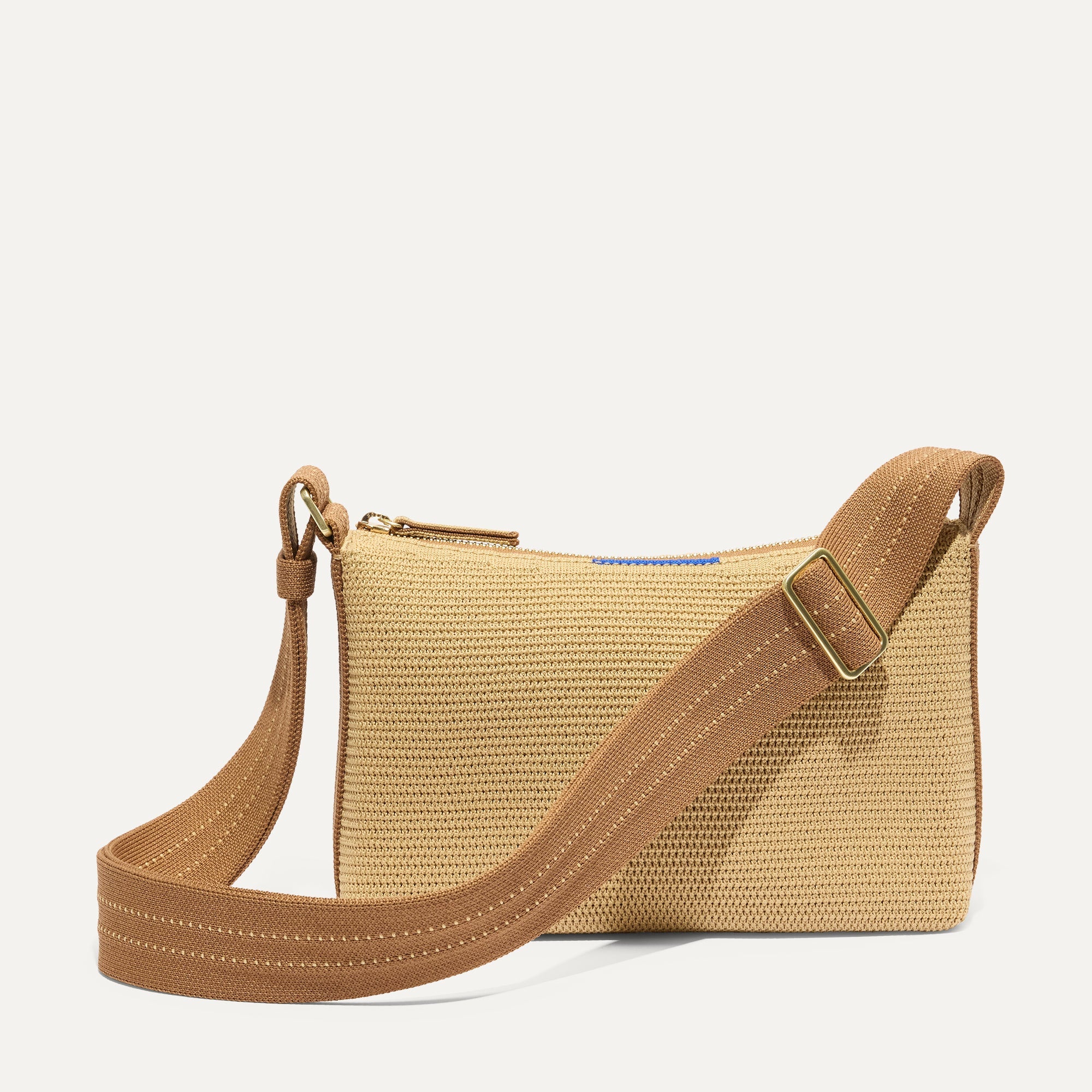 Alternative view of The Casual Crossbody   Brown Butter Raffia Knit