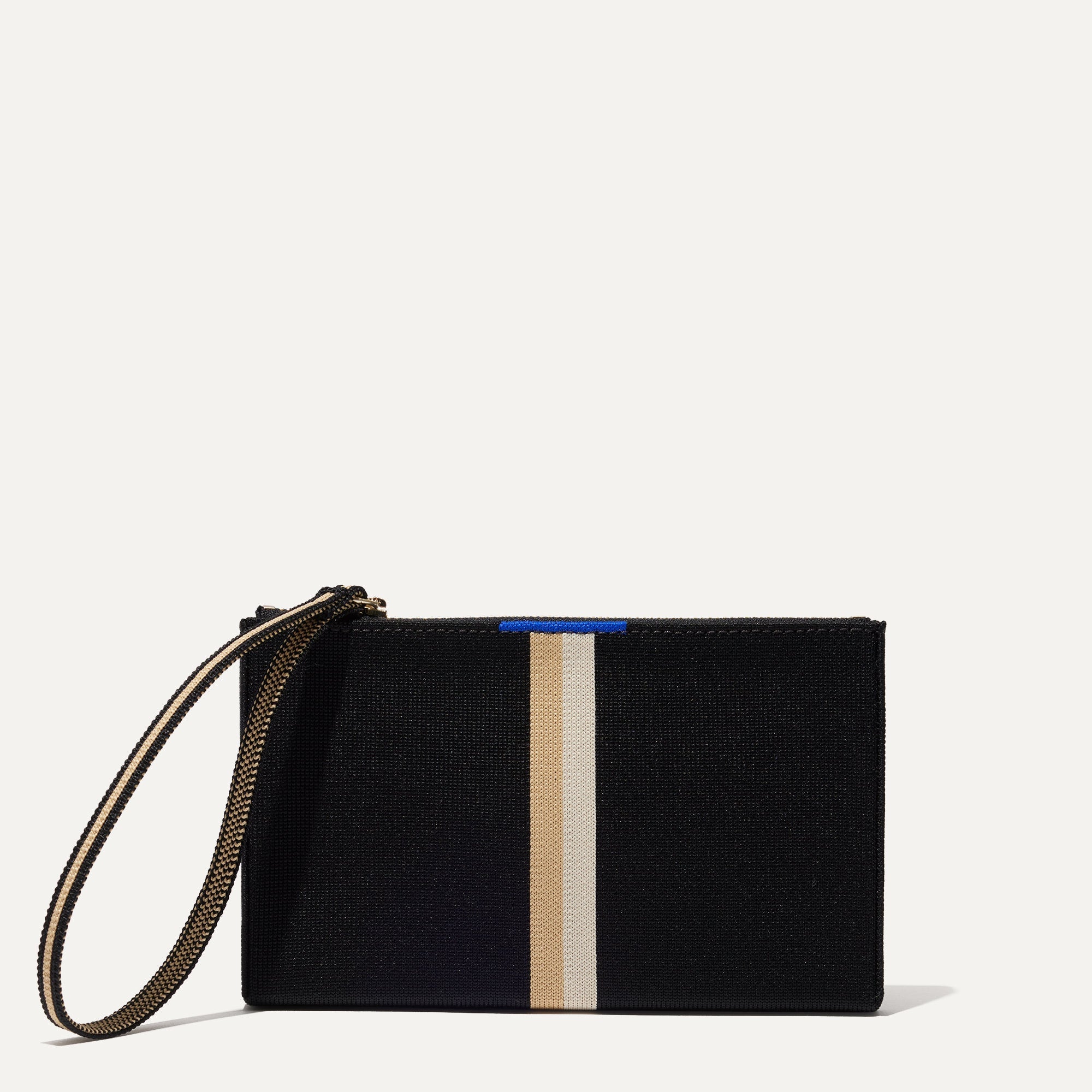 Alternative view of The Wallet Wristlet   Black Portobello Stripe