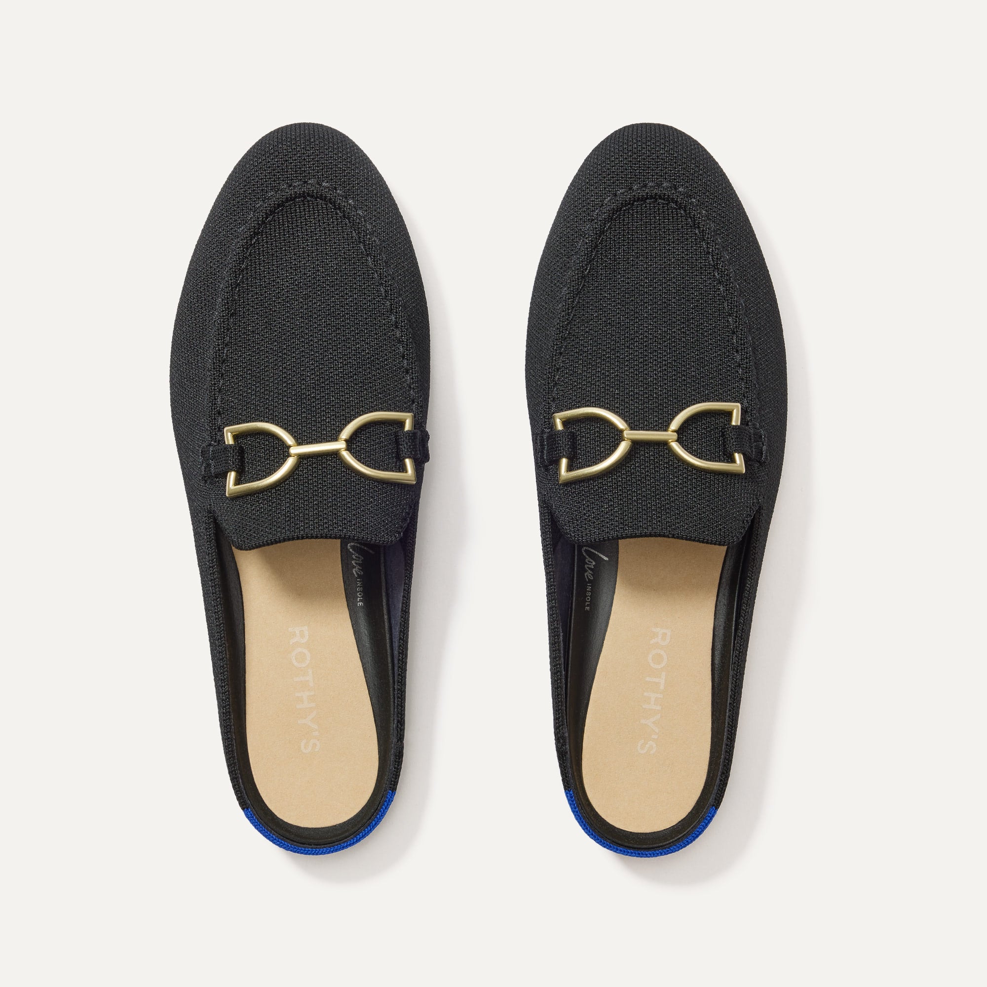 The Double Bit Loafer Mule   Black