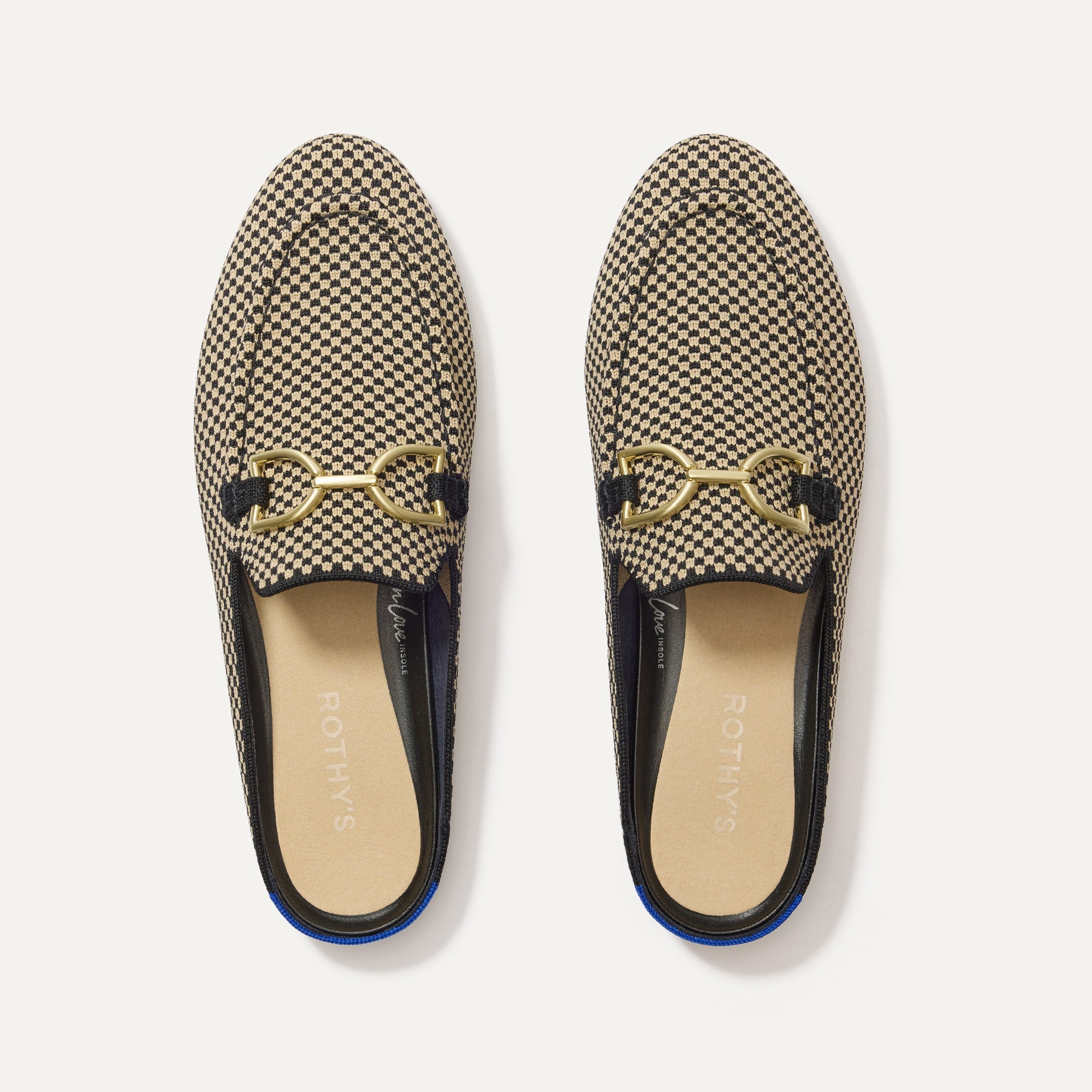 The Double Bit Loafer Mule   Classic Micro Check