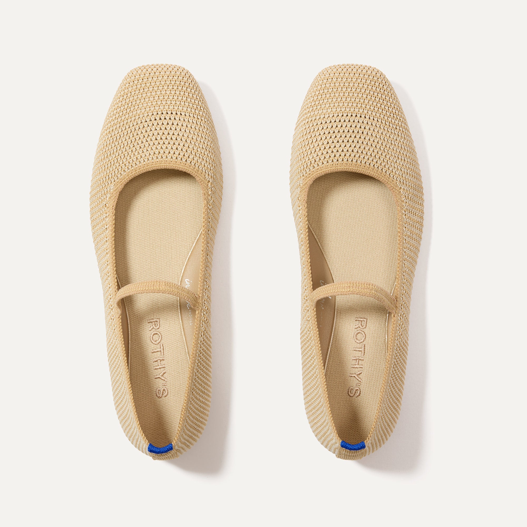 The Max Square Mary Jane   Cream Raffia Knit