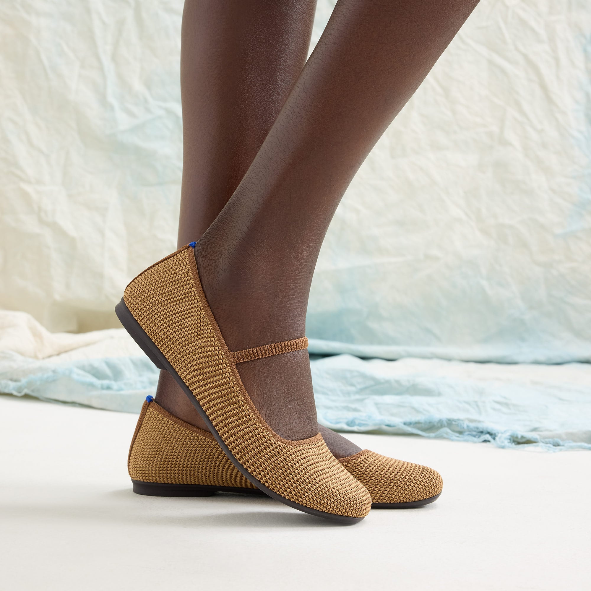 Alternative view of The Max Square Mary Jane   Wheat Raffia Knit