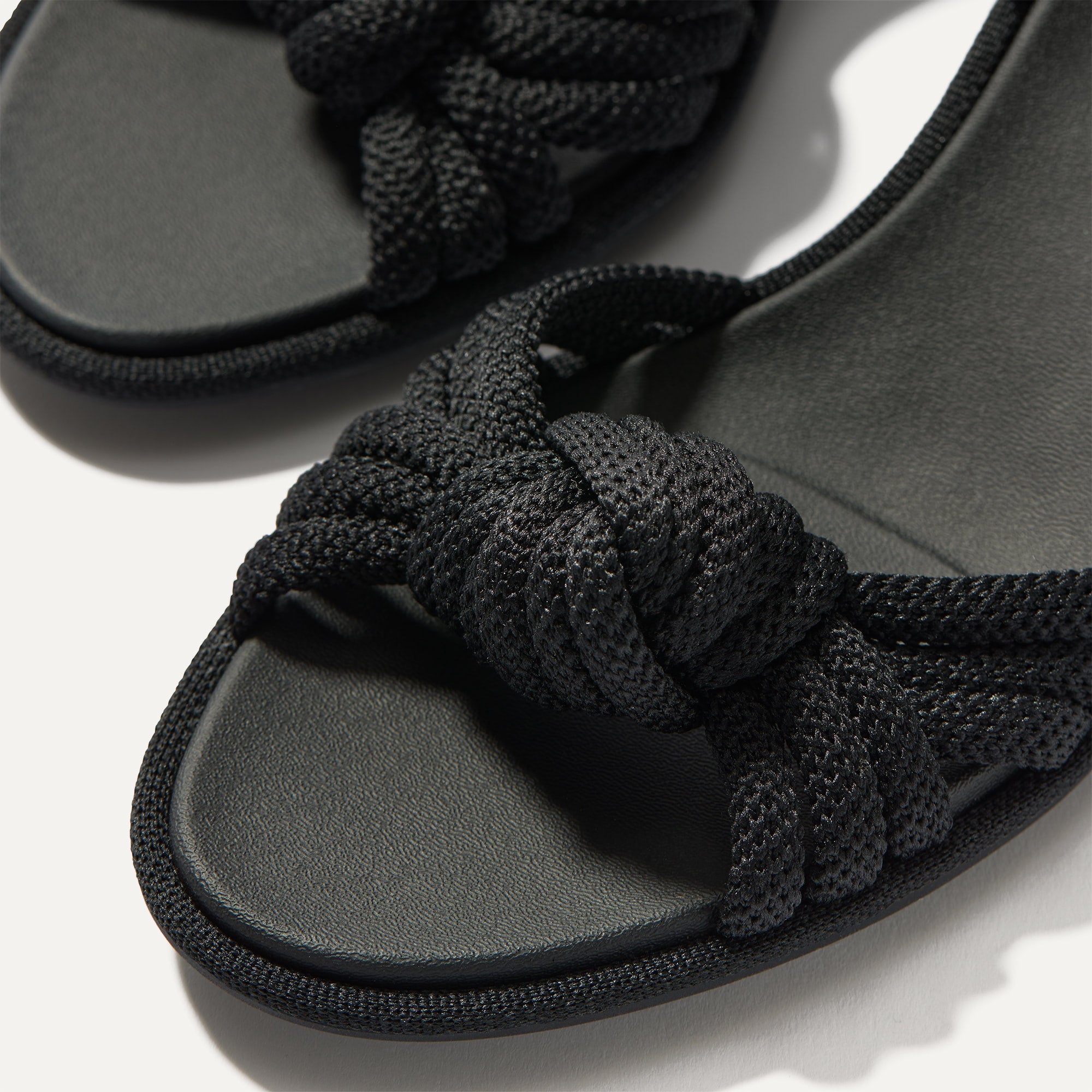 Alternative view of The Knot Sandal   Black