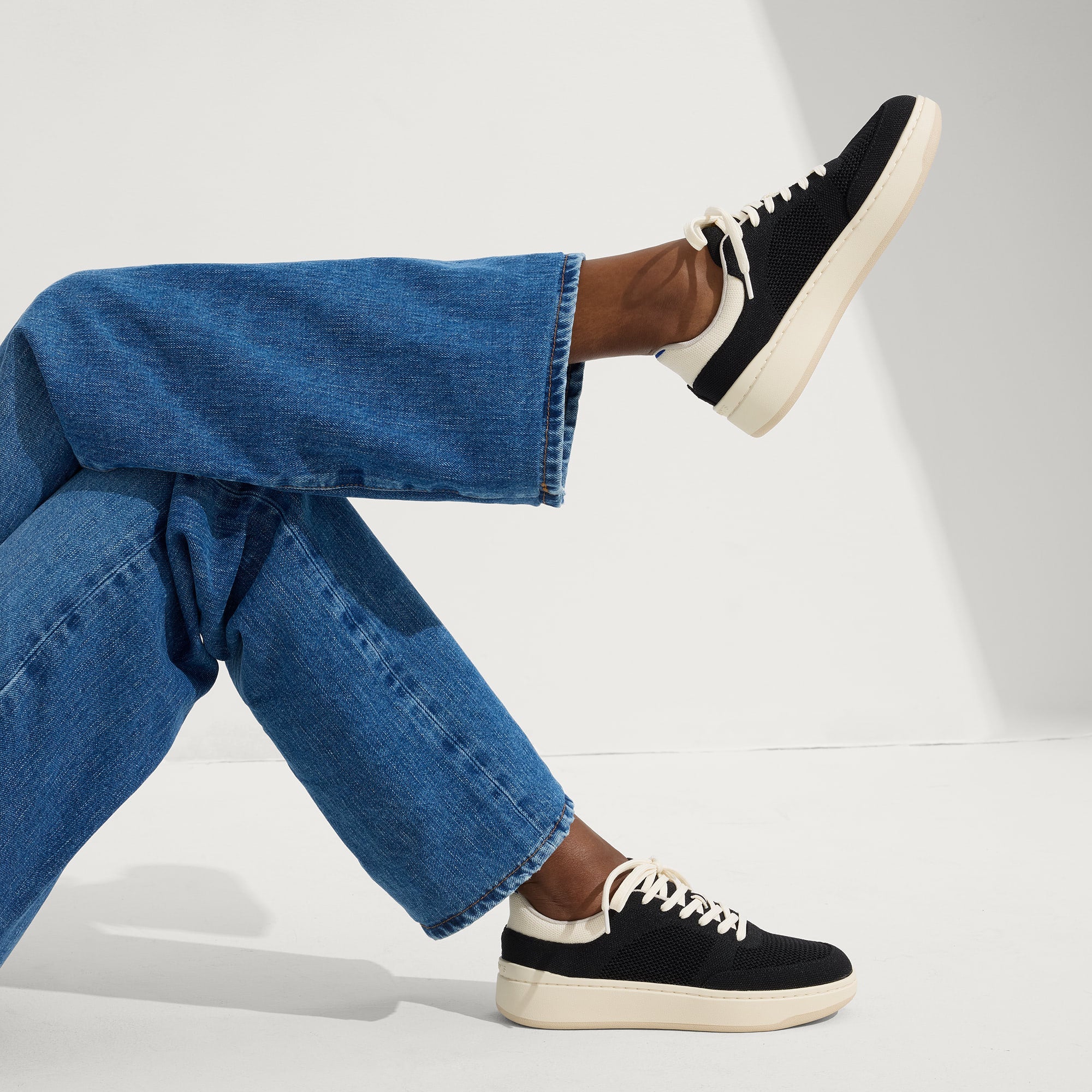 Alternative view of The Court Sneaker   Black