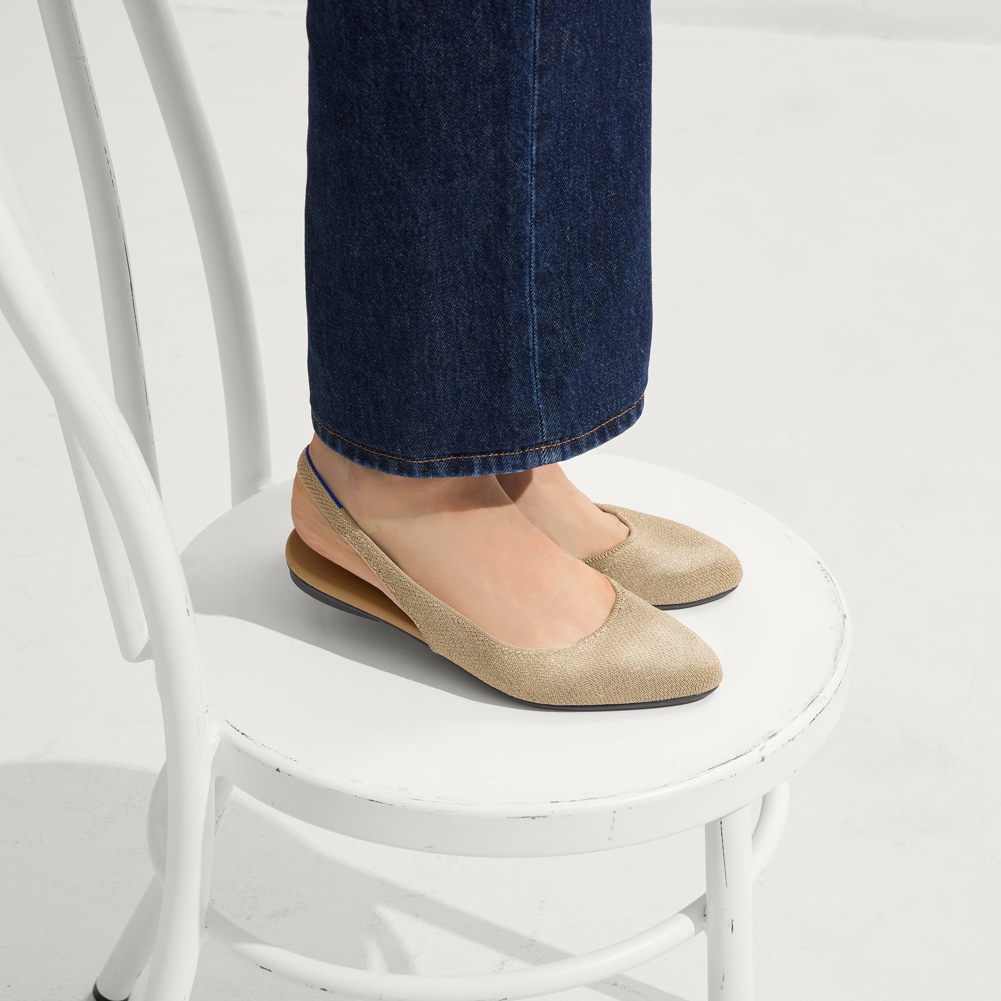 Alternative view of The Almond Slingback   Metallic Prosecco