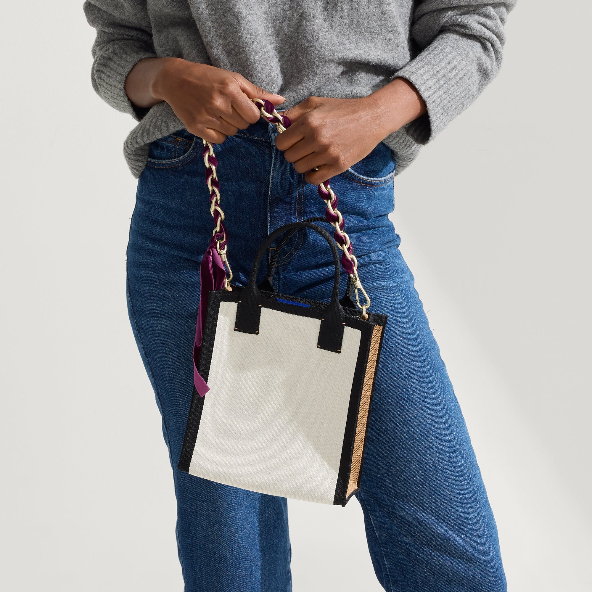 Alternative view of The Shoulder Strap   Velvet Plum Chain