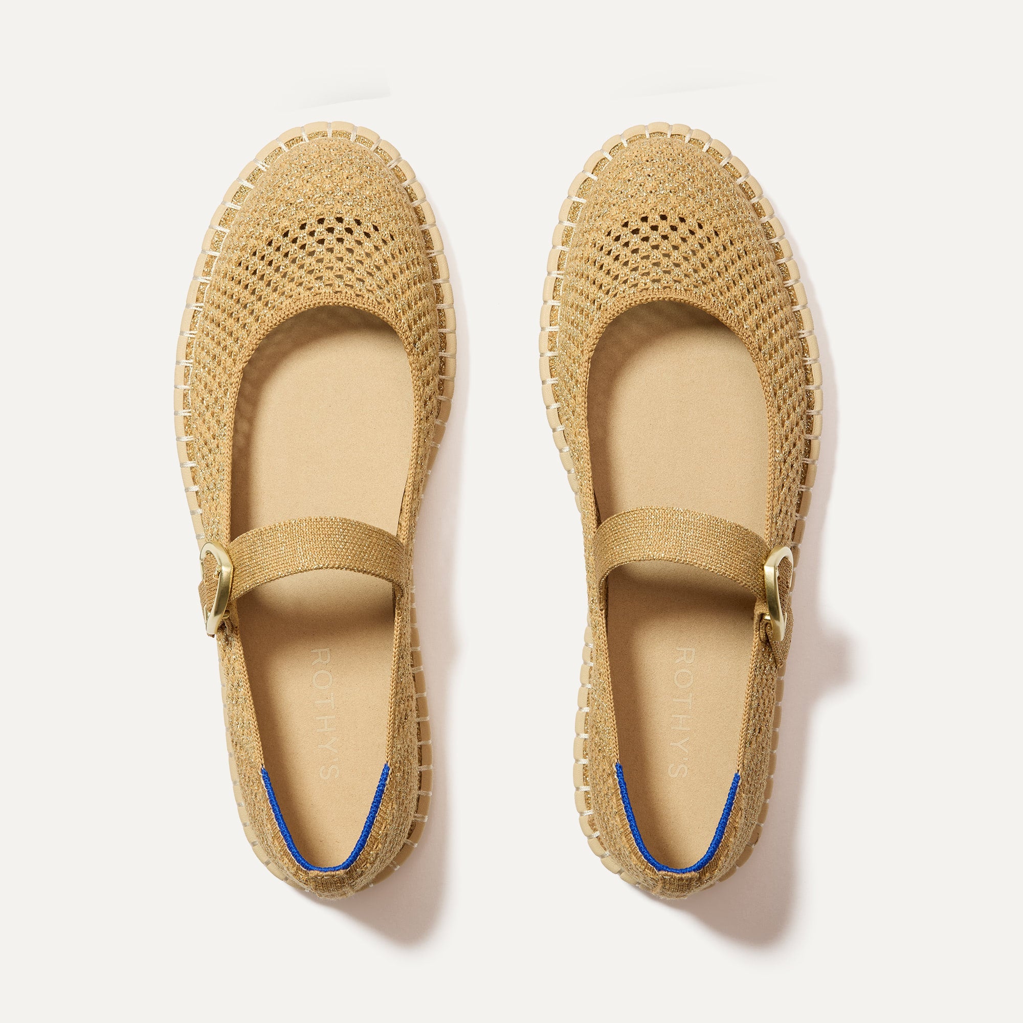 The Espadrille Mary Jane   Metallic Golden Sun