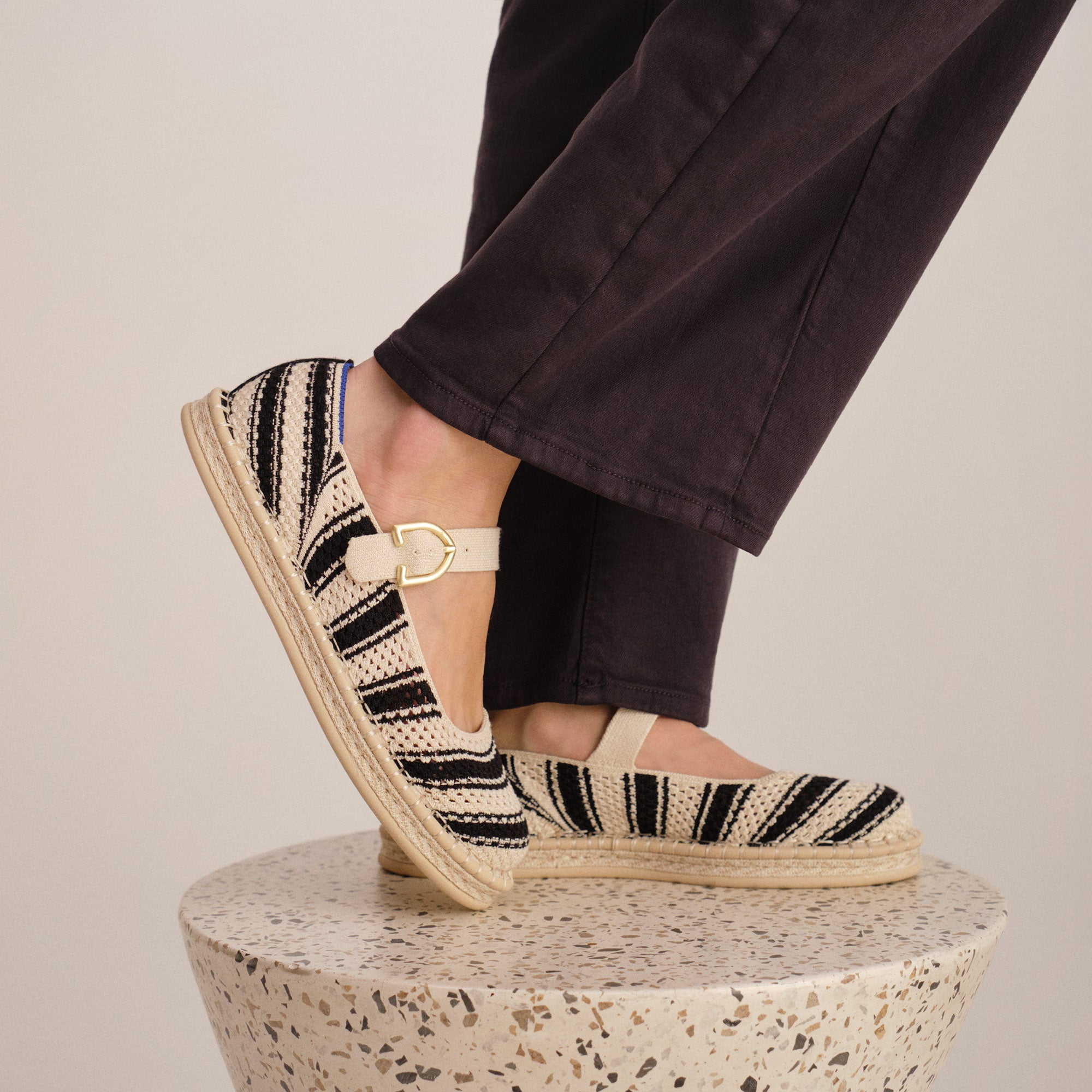 Alternative view of The Espadrille Mary Jane   Compass Stripe