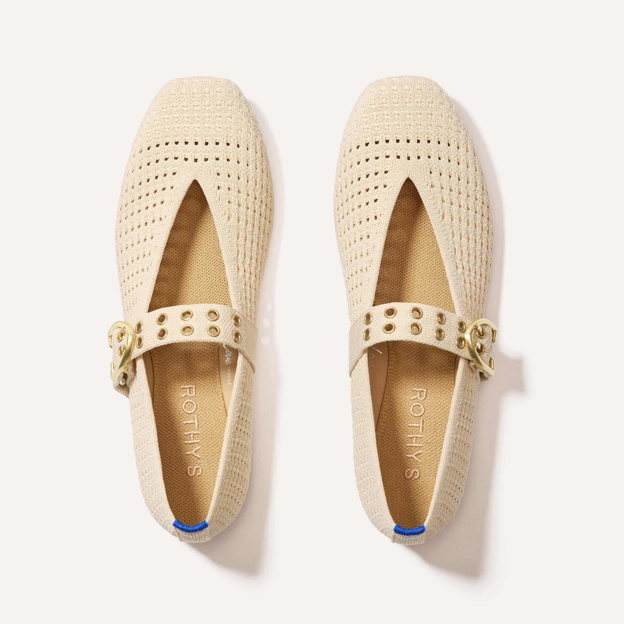 The Max Buckle Mary Jane   Off White Mesh