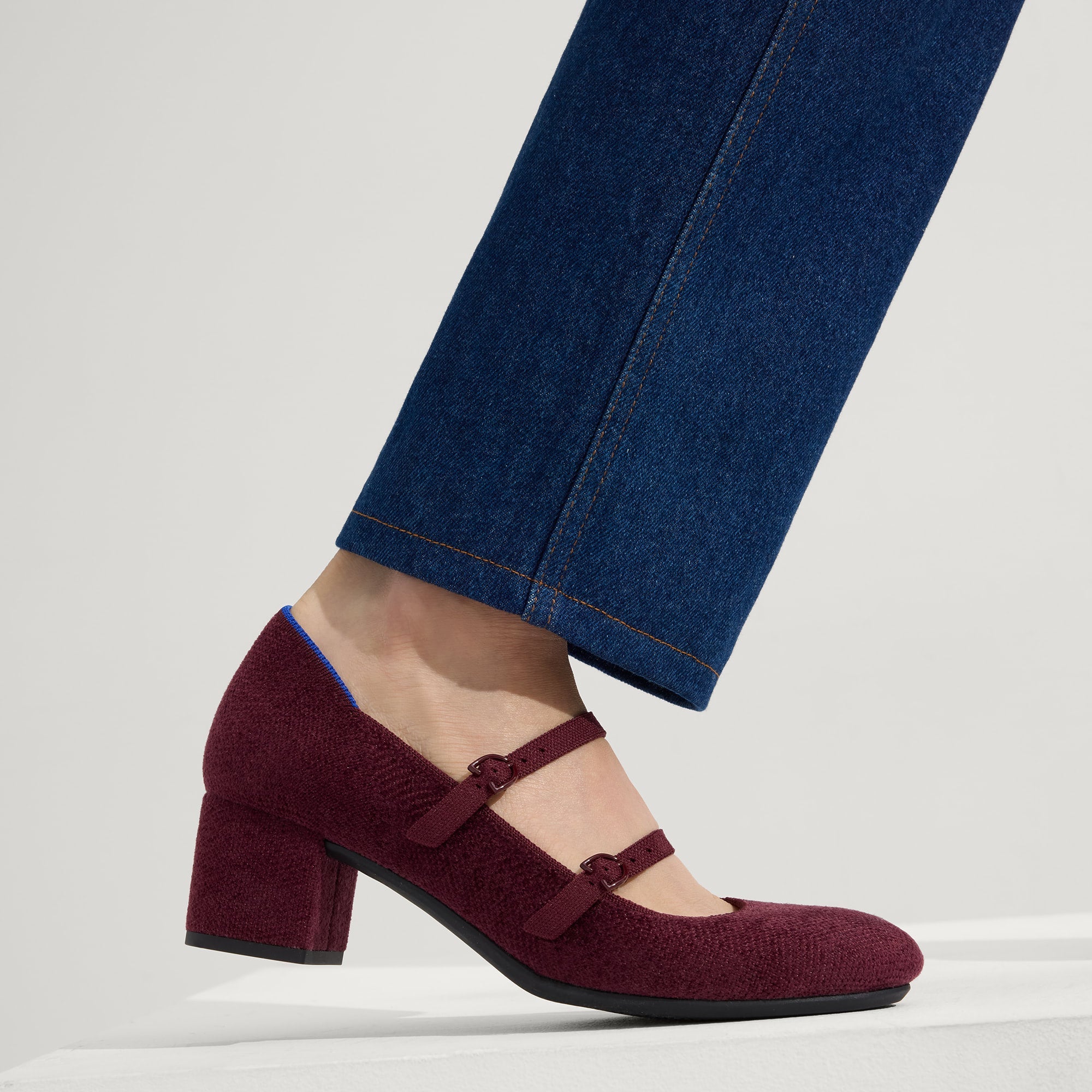 Alternative view of The ReVelvet™ Double Buckle Mary Jane Heel   ReVelvet™ Syrah