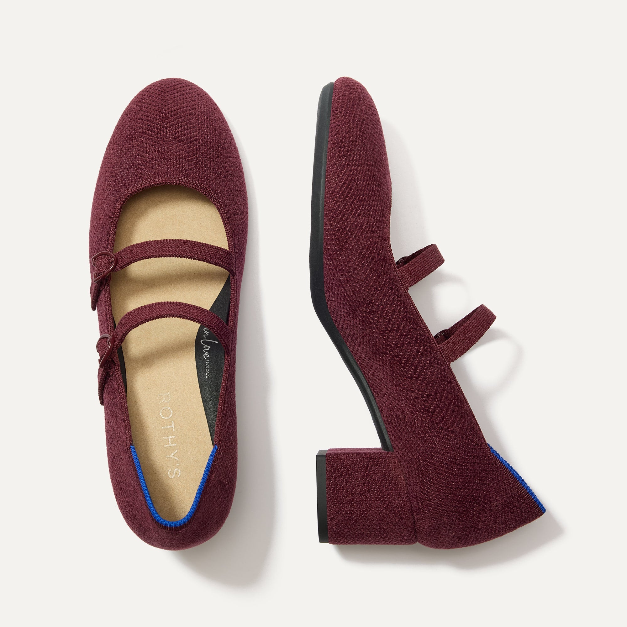 The ReVelvet™ Double Buckle Mary Jane Heel   ReVelvet™ Syrah