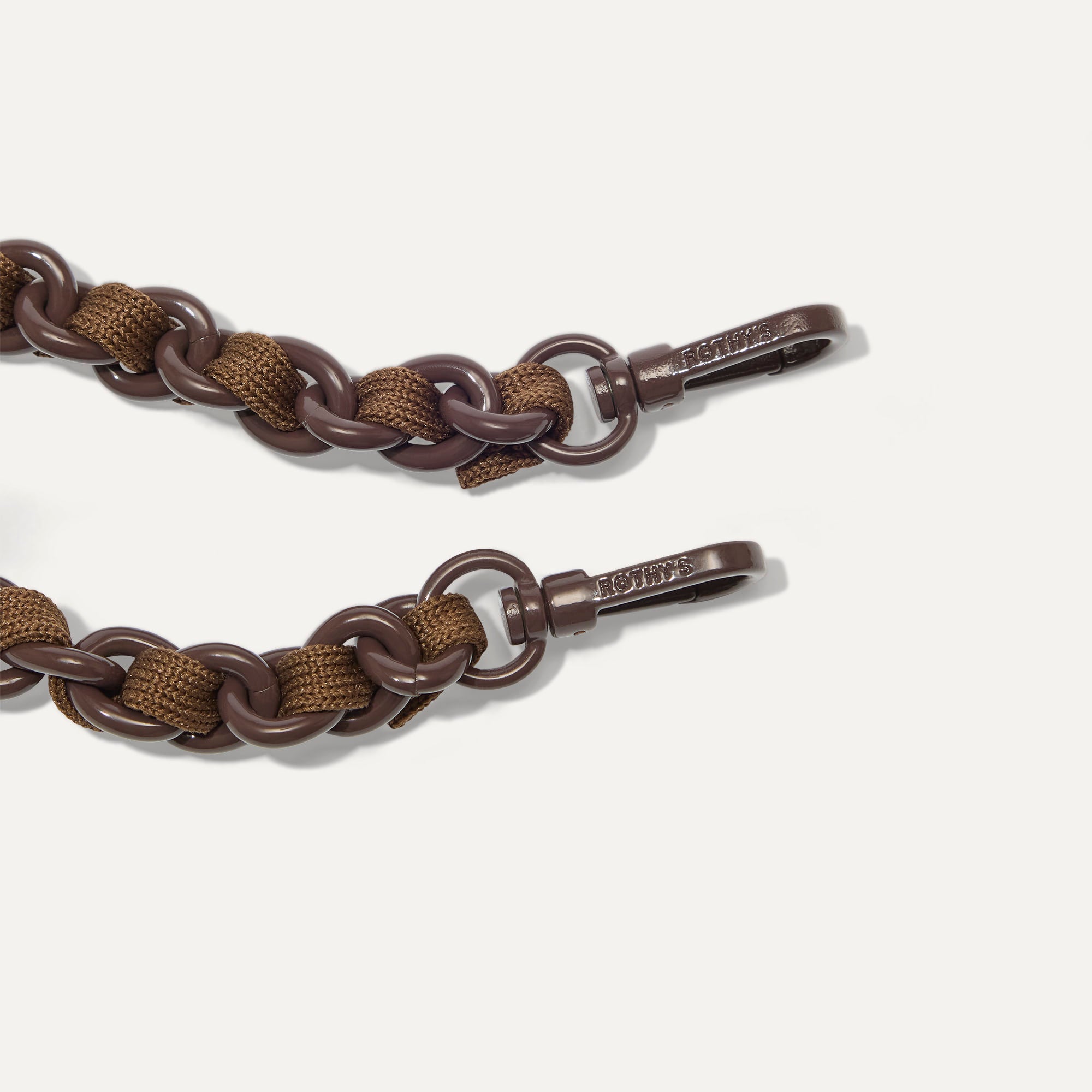 The Crossbody Strap   Espresso Chain Knit - Image 3