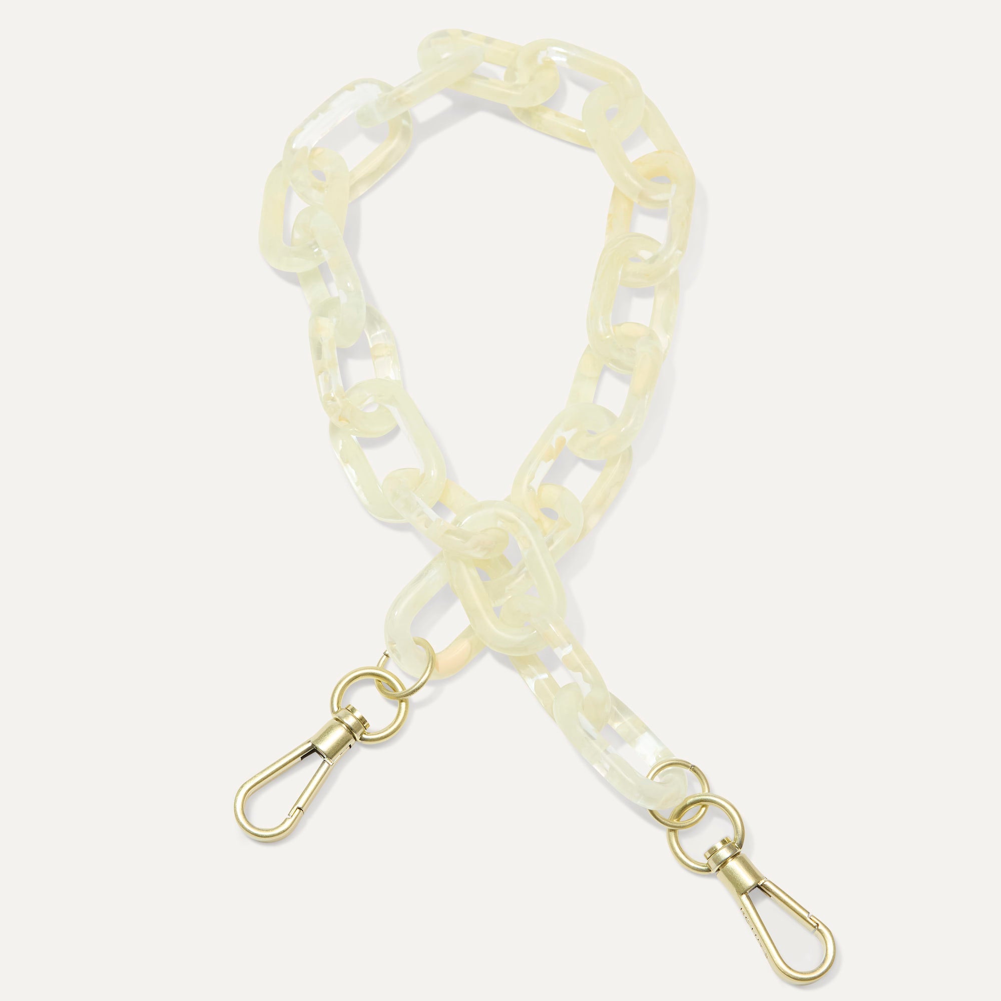 The Shoulder Strap   Opal White Chain