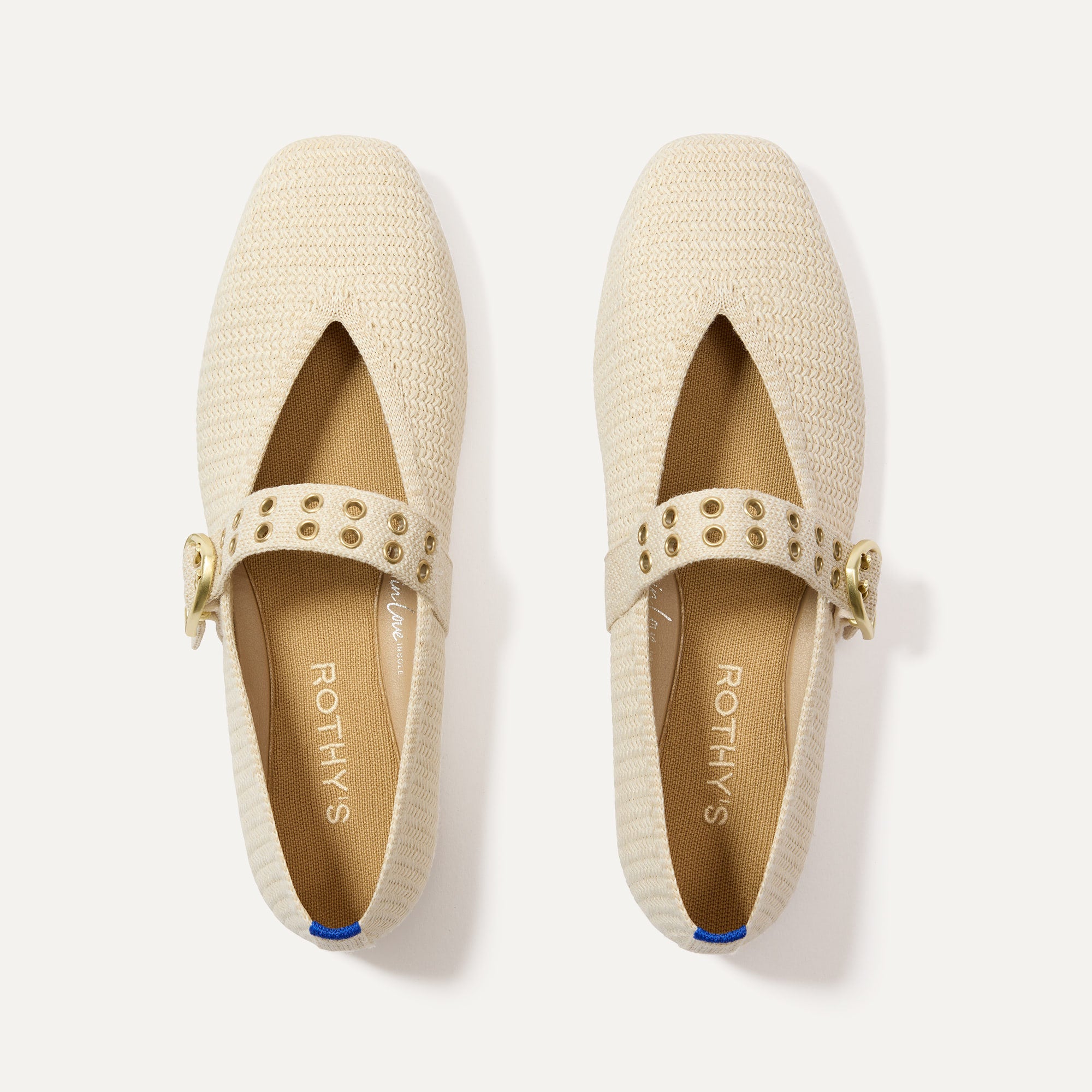 The Max Buckle Mary Jane   Cream Woven