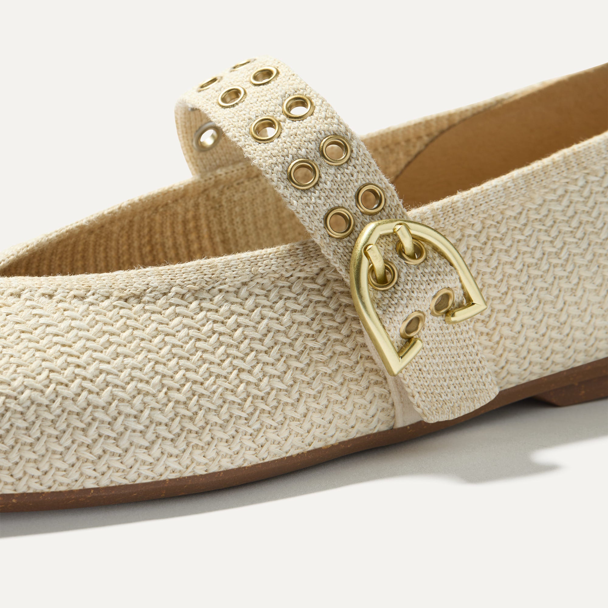 Alternative view of The Max Buckle Mary Jane   Cream Woven